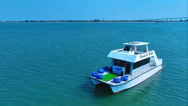 Pérola do Índico - O catamarã visto do ar
